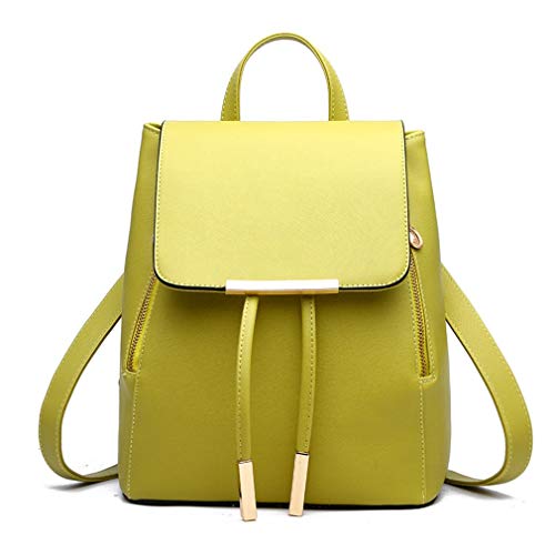 Pahajim Womens Trendy Backpack Purses PU Leather Travel Rucksack for Ladies Cute Daypacks Bags - color: Green