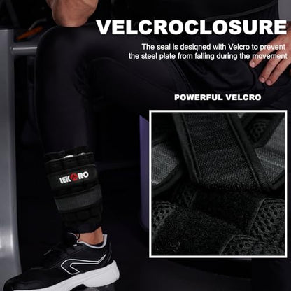 Ankle Weights Wrist Weights for Men Women, 1 Pair Adjustable Removable Steel Weighted Plates Arm Leg Weights for Walking Running Pilates, Fitness Weights - color: Adjustable Ankle Weights 11 LBS