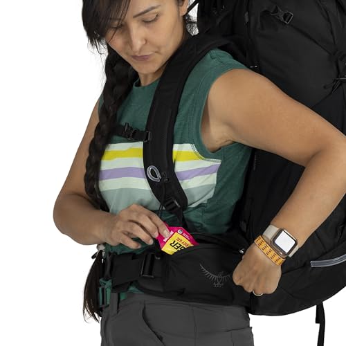 Osprey Tempest 44L Women's Lightweight Hiking Backpack - Daypack for Travel & Camping, Red Pampas/Coal Grey, M/L - color: Red Pampas/Coal Grey, size: Medium-Large