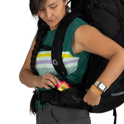 Osprey Tempest 44L Women's Lightweight Hiking Backpack - Daypack for Travel & Camping, Red Pampas/Coal Grey, XS/S - color: Red Pampas/Coal Grey, size: X-Small-Small