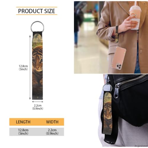 ZDCUSTOM Boys School Backpack with Lunch Box 5PCS, Tiger Cub Bookbag for School, Cute Schoolbags with Water Bottle Sleeves,Pencil Case Keychain, Back to School Gifts for Elementary - color: Tiger Cub