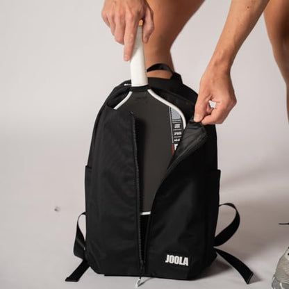 JOOLA Everyday Pickleball Backpack - Holds 2 Paddles, 2 Water Bottles & Accessories - Padded Laptop Sleeve, Trolley Strap & Hideaway Carabiner Hook - Chooe Black, Gravity Gray, and Latte - color: Latte
