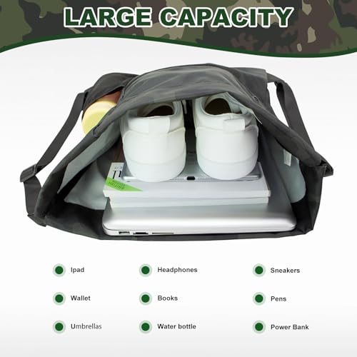 HOLYLUCK Men & Women Outdoor Sport Gym Sack Waterproof Drawstring Backpack Bag (Standard with width webbing, Black Camo-1) - color: Black Camo-1, style: Standard With Width Webbing