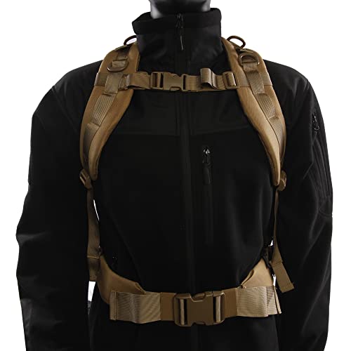 Highland Tactical Stealth Heavy Duty Tactical Backpack Backpack - color: Dark Desert