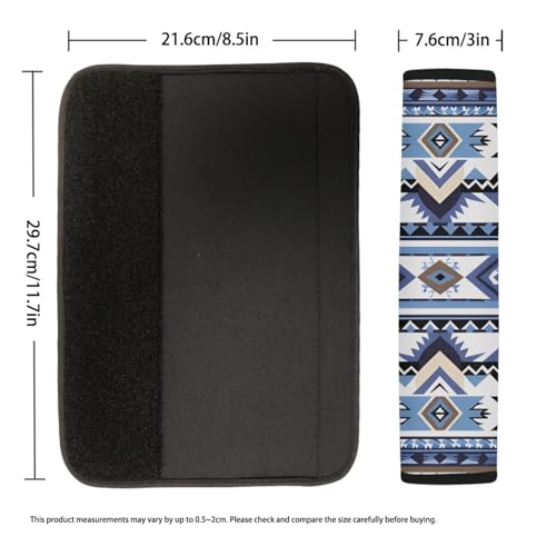 Dreaweet Aztec Car Accessories Southwest Native American Indian Ethnic Tribal Geometric Pattern Car Seat Belt Covers 2 Pcs Seat Shoulder Pads Soft Seatbelt Covers for Women - color: Aztec Navajo