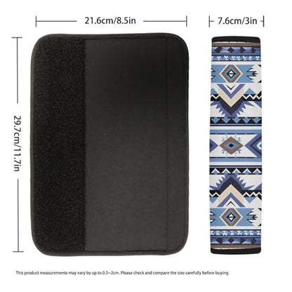 Dreaweet Aztec Car Accessories Southwest Native American Indian Ethnic Tribal Geometric Pattern Car Seat Belt Covers 2 Pcs Seat Shoulder Pads Soft Seatbelt Covers for Women - color: Aztec Navajo