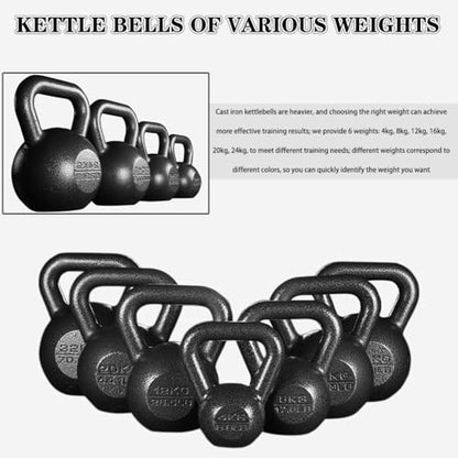 Kettlebell Weights Gym Solid Cast Iron Kettle Bells, Men's Strength Training Dumbbell, Push-ups/Swings/Rowing, Weight Loss Equipment(16kg)