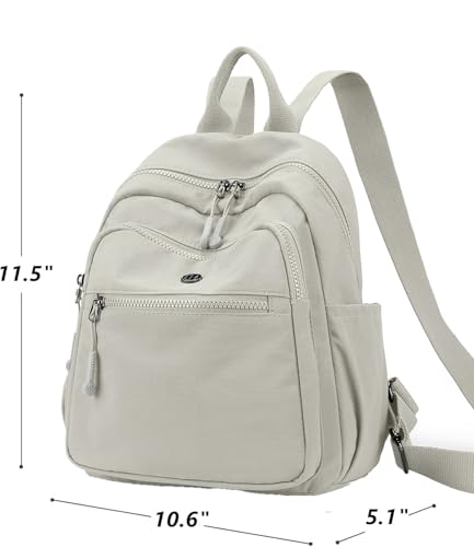 Backpack Purse for Women Ladies Nylon Bag Casual Daypack Travel Shopping Pack (B Style Gray) - color: B Style Gray