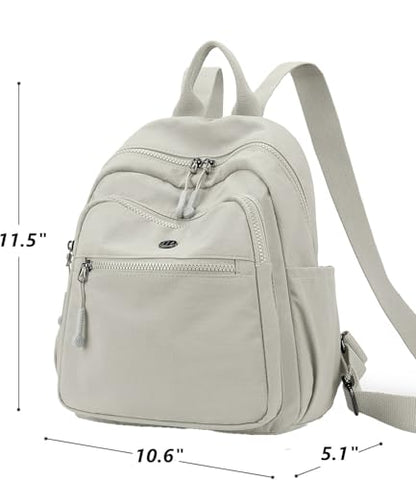 Backpack Purse for Women Ladies Nylon Bag Casual Daypack Travel Shopping Pack (B Style Gray) - color: B Style Gray