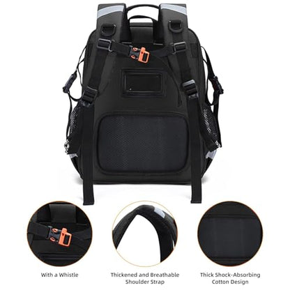 First Responder Bag Trauma Backpack Empty,Medical Emergency Kits Storage Jump Bag Pack for EMT, EMS, Police, Firefighters, Safety Officers - color: Black