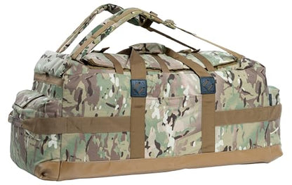 Large Military Duffle Bag Backpack Tactical Field Gear Equipment Duffel Bag Army Deployment Bag 85L - color: At Camo