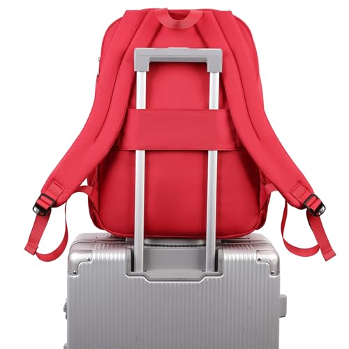 abshoo 34L Big School Backpack For College Women Girls Middle High School Teen Bookbag Travel Backpack Daypack (Red) - color: Red