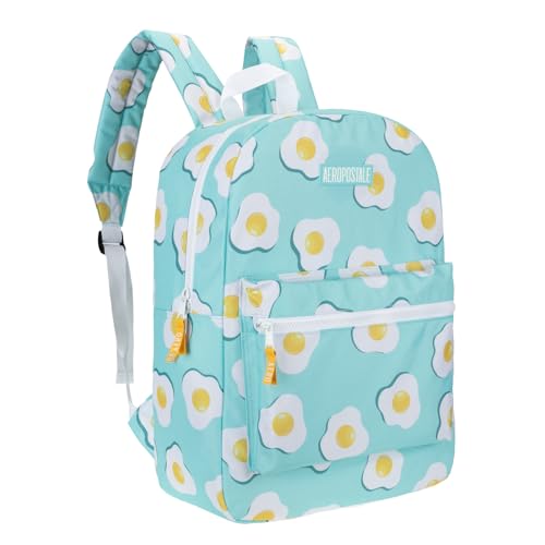 AEROPOSTALE Fieldtrip Unisex Backpack - AE Mens and Womens Bag for Everyday Use - Eggcellent - color: Light Blue Egg