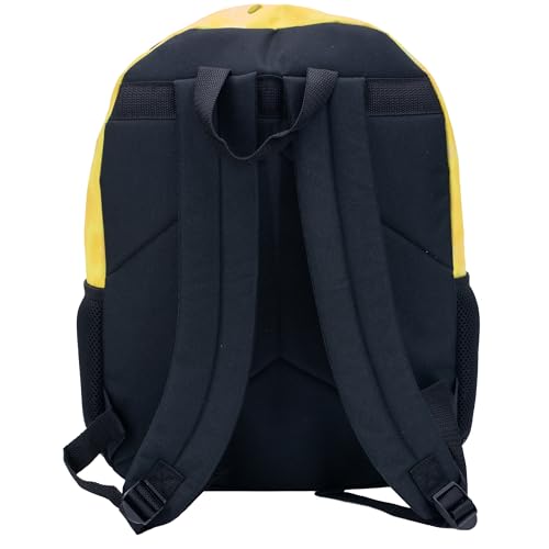 AI ACCESSORY INNOVATIONS Sponge Bob 5 PC Backpack Set, Girls & Boys Big Face School Bag 16” with Front Zip Pocket - color: Spongebob