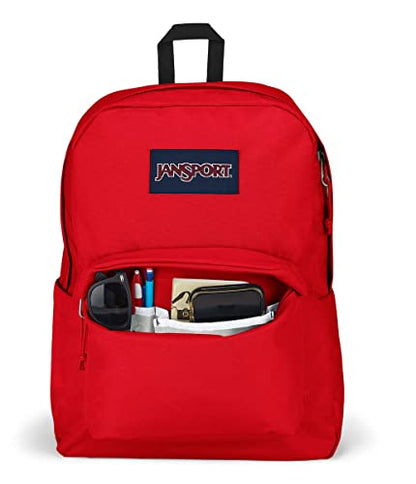 JanSport Superbreak Backpack - Durable, Lightweight Premium Backpack, Red Tape - color: Red Tape