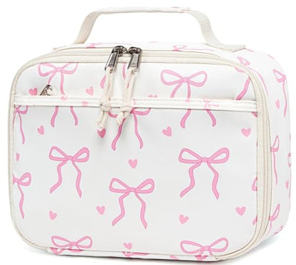 LEDAOU Lunch Box Kids Insulated Lunch Bag Girls Boys Toddler Reusable Lunchbox for School Picnic Hiking (Bow Tie) - color: Bow Tie
