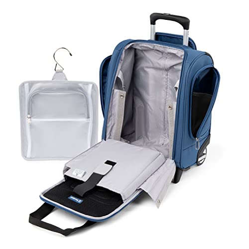 Travelpro Luggage Maxlite 5 Softside Lightweight Rolling Underseat Compact Carry on Upright 2 Wheel Bag, 15-Inch — Ensign Blue - color: Ensign Blue