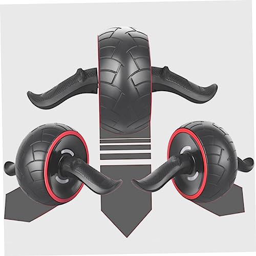 Kisangel Rubber Ab Wheel Roller Abdominal Exercise Trainer Core Knee Mat Muscle Training Tool Fitness Device