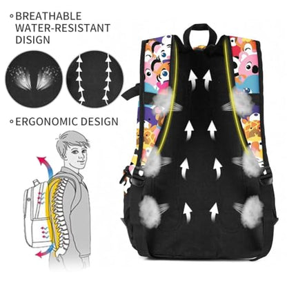 rickyh style School Backpack Travel Bag for Men & Women Lightweight College Back Pack with Laptop Compartmen - color: 04dm