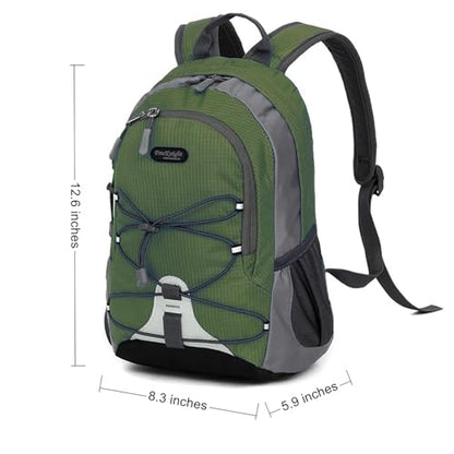 Bseash 10L Small Hiking Backpack for Kids Ages 3-6 Girls Boys Under 4 feet - color: Army Green