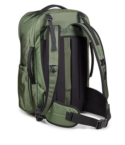 JanSport Venture Pack – Travel Pack With Large Main Compartment with Compression Straps, Dual Water Bottle Pockets, Padded Hip Belt & Luggage Trolley Pass-Through, Cargo Green - color: Cargo Green, style: Venture Pack