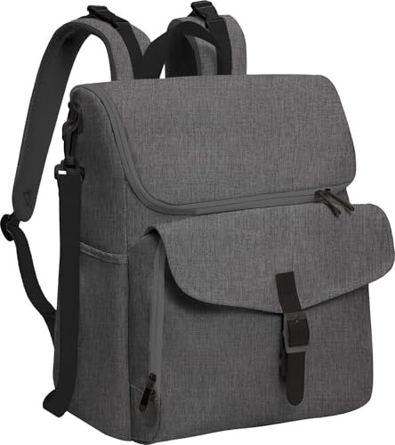 Baby Diaper Bag Backpack, 15 Pockets Newborn Baby Essential Travel bag, Multi Function Water Resistant Tote bag, Balancing Work and Life for Mon and Dad Grey - color: Grey