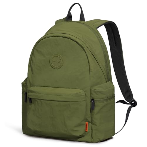 mixi Outdoor Lightweight Backpack Casual Carry On Laptop Backpack Travel Bookbag for Women Men, Water Resistant Durable Hiking Bag for Camping Weekender Sports College Work, 17 Inch, Jungle Green - color: Jungle Green, size: 17 inch