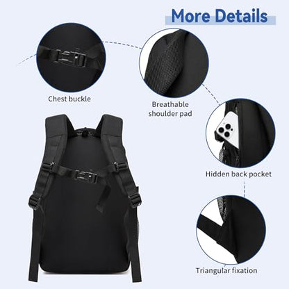 Wotony Military tactical backpack Laser-Cut MOLLE Webbing, backpack for men small tactical assault bag (Blue, 20 inch) - color: Blue, size: 20 inch
