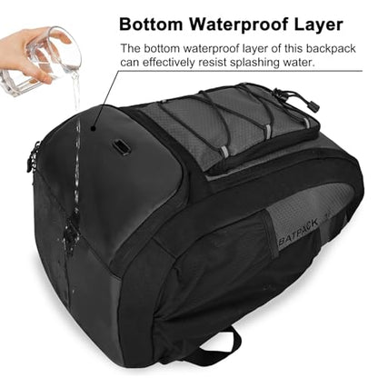 Goloni 40L Baseball Bag, Softball Bat Bag with Shoes Compartment,Fence Hook,Backpack for Baseball, T-Ball & Softball Equipment & Gear - color: Grey