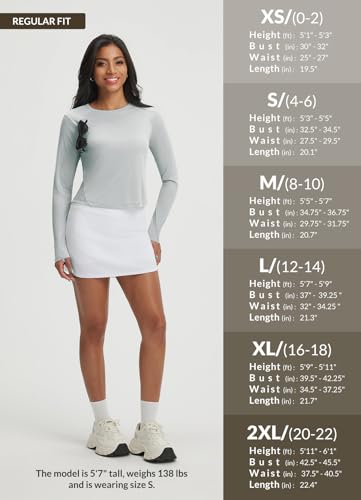 baleaf Women's UPF 50+ Long Sleeve Sun Shirts Crop Rash Guard UV Workout Tops SPF Slim Fit Lightweight Athletic Hiking - color: Light Gray, size: X-Small