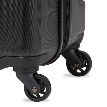 SwissGear 7366 Signature Hardside Expandable Luggage with Spinner Wheels, TSA Lock, Black, Checked-Large 27-Inch - color: Black, size: Checked-Large 27-Inch