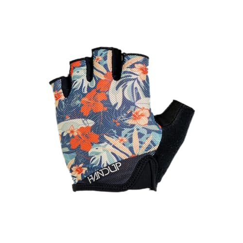 Handup Shorties Half Finger Lightweight Anti-Slip Breathable Mountain Bike MTB Bicycle Enduro Downhill XC Cycling Motocross Unisex Gloves - color: Paradise Pedal, size: X-Small