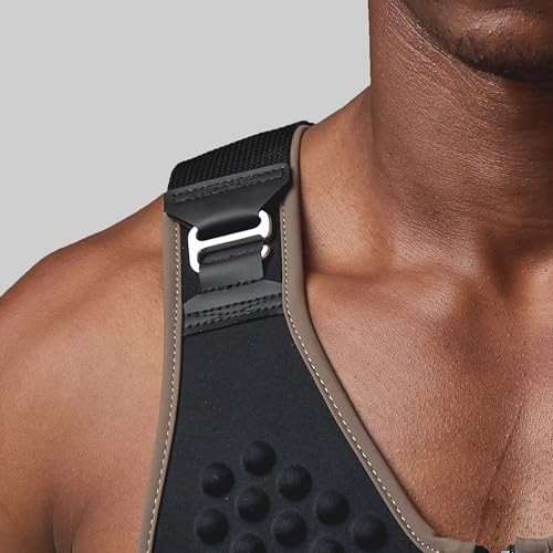 OMORPHO Men’s 20 lb G-Vest Icon Bundle, adjusts from 10 lb to 20 lb in increments with included G-Pack weight panels, low-profile, fully adjustable, comfort fit. Great for walking, hiking, running and training. - color: Luxe