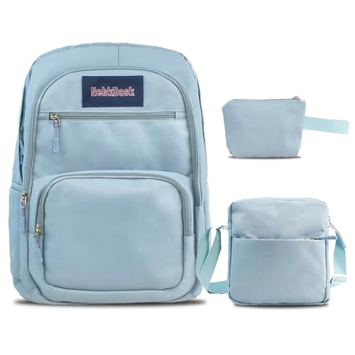 Travel Laptop Backpack for Women & Men, Water Resistant Carry On Backpack Fits 15.6 Inch Laptop, Large Side Pocket for Owala FreeSip Bottles, Personal Item Bag for Travel Work College(Blue) - color: Blue