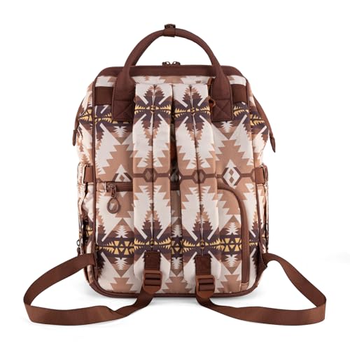 Wrangler Callie Diaper Bag Backpack with Stroller Straps Multifunction Baby Travel Bag WG2210-9110TN - color: Angel Tan