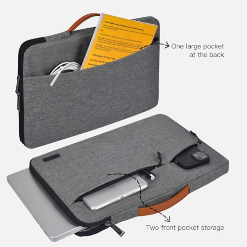 17.3 inch Laptop Sleeve Case for HP 17.3 Laptop, Pavilion 17, Envy 17, PROBOOK 17, Dell Inspiron 17, Lenovo Ideapad 17.3, Acer Aspire 17, ASUS VivoBook 17 Waterpoof Bag, Space Grey - color: Space Grey, size: 17-17.3 Inch