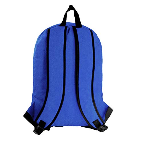 K-Cliffs Classic Bookbag Basic Backpack School Bookbag Student Simple Emergency Survival Daypack - color: Royal