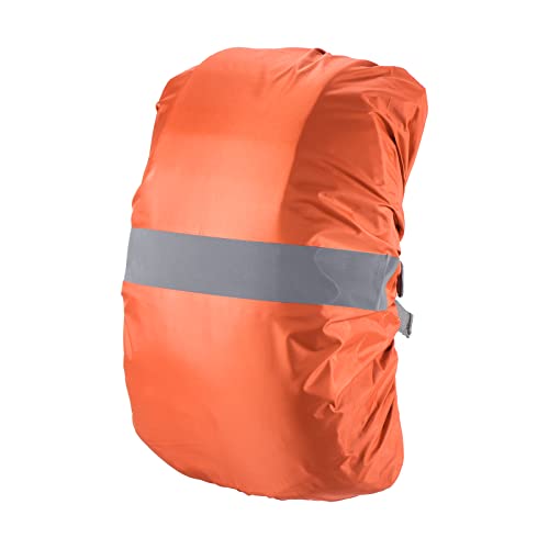 PATIKIL Waterproof Backpack Rain Cover, Non-Slip Backpack Cover with Reflective Strap Stay Dry for Hiking, Camping, Hunting - color: Orange, size: Small