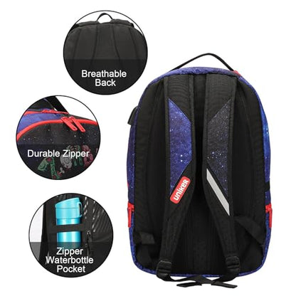 Graffiti Backpack for School, 20L Casual Daypack, Designer Laptop Backpack for 15.6 Inch Laptop - color: Skull Pattern