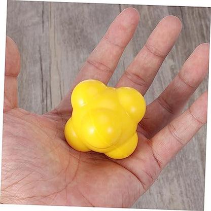 Abaodam Agility Reaction Ball for Training 58mm Silicone Hexagonal Speed Ball for Hand-Eye Coordination Medium Difficulty for Sports Training and Reflex Development