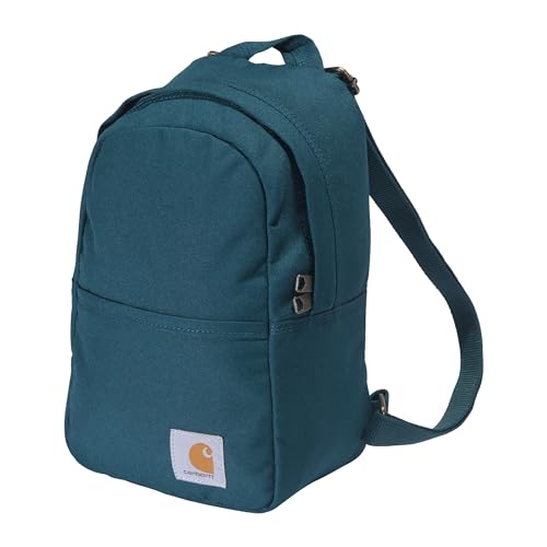 Carhartt Classic Mini Backpack, Durable, Water-Resistant Backpack with Adjustable Shoulder Straps, Tidal - color: Tidal