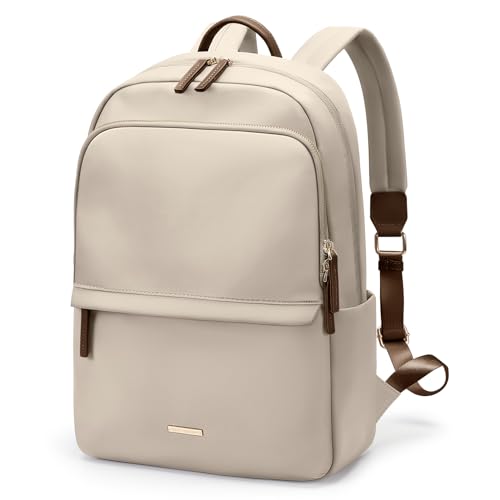 GOLF SUPAGS Laptop Backpack for Women Slim Computer Bag Work Travel College Backpack Purse Fits 14 Inch Notebook (Apricot) - color: Apricot, size: 14 Inch
