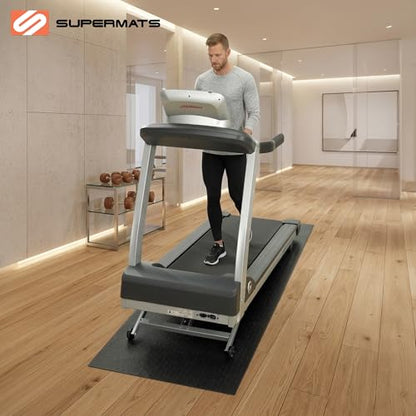 SuperMats Made in U.S.A. for Treadmills Ellipticals Rowing Machines Recumbent Bikes and Exercise Equipment - size: 2.5-Feet x 6-Feet