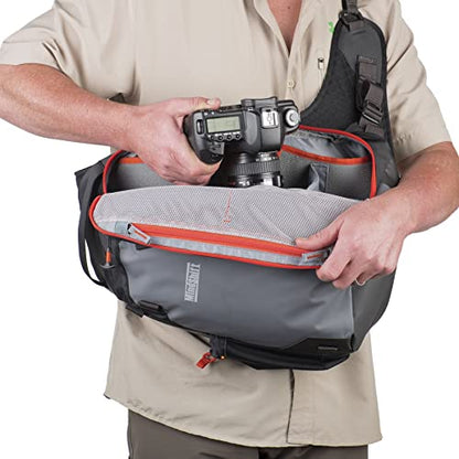 Think Tank MindShift PhotoCross 10 Sling Bag for Camera and Photo Accessories, 7.5 Liters (Carbon Grey)