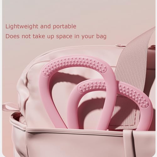 Resistance Bands with Handles,Figure 8 Resistance Band Elastic Fitness Bands Exercise Band for Home Yoga Gym Workout - color: Pink-15LB