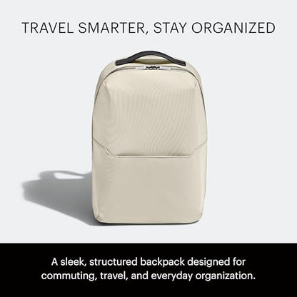 Away The Everywhere Zip Backpack - Personal Item Airline Approved Backpack with 16” Padded Laptop Sleeve, Water Bottle Pocket, Interior and Exterior Pockets - Fits Up to 16-Inch Laptops - Salt White - color: Salt White