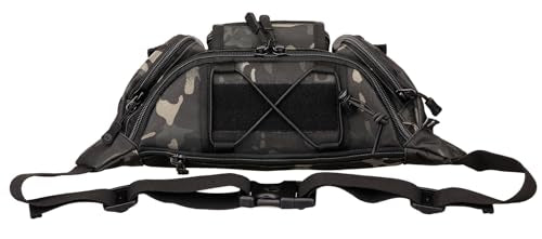 CREATOR Tactical Waist Pack Military Fanny Pack Outdoor Army Waist Bag Large Waist Pack for Daily Life Cycling Camping Hiking Hunting Fishing Black Camo Black - color: Camo Black