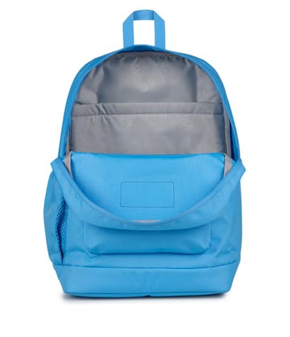 JanSport Cross Town Plus Backpack - Large Main Compartment, Side Water Bottle Pocket, 15-Inch Padded Laptop Sleeve - Electric Azul - color: Electric Azul