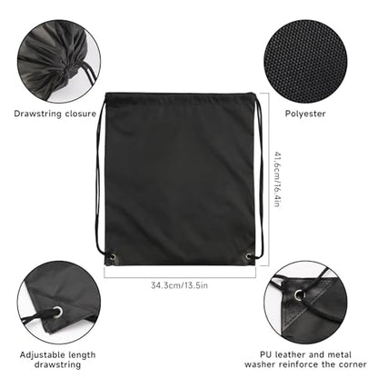 Kuhome 120Pcs Black Drawstring Backpacks Bulk String Bag Cinch Sack Pack Storage Knapsack Polyester Gift Bags Sports Drawstring Bags for Trip Party Gym Bags - color: Black