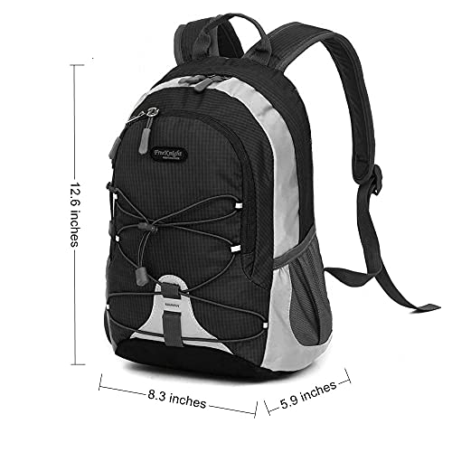 Bseash 10L Small Hiking Backpack for Kids Ages 3-6 Girls Boys Under 4 feet - color: Black